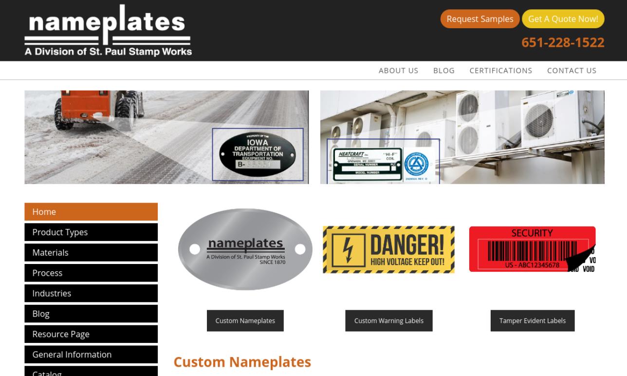 Indiana Name Plate Manufacturers Nameplate Manufacturers